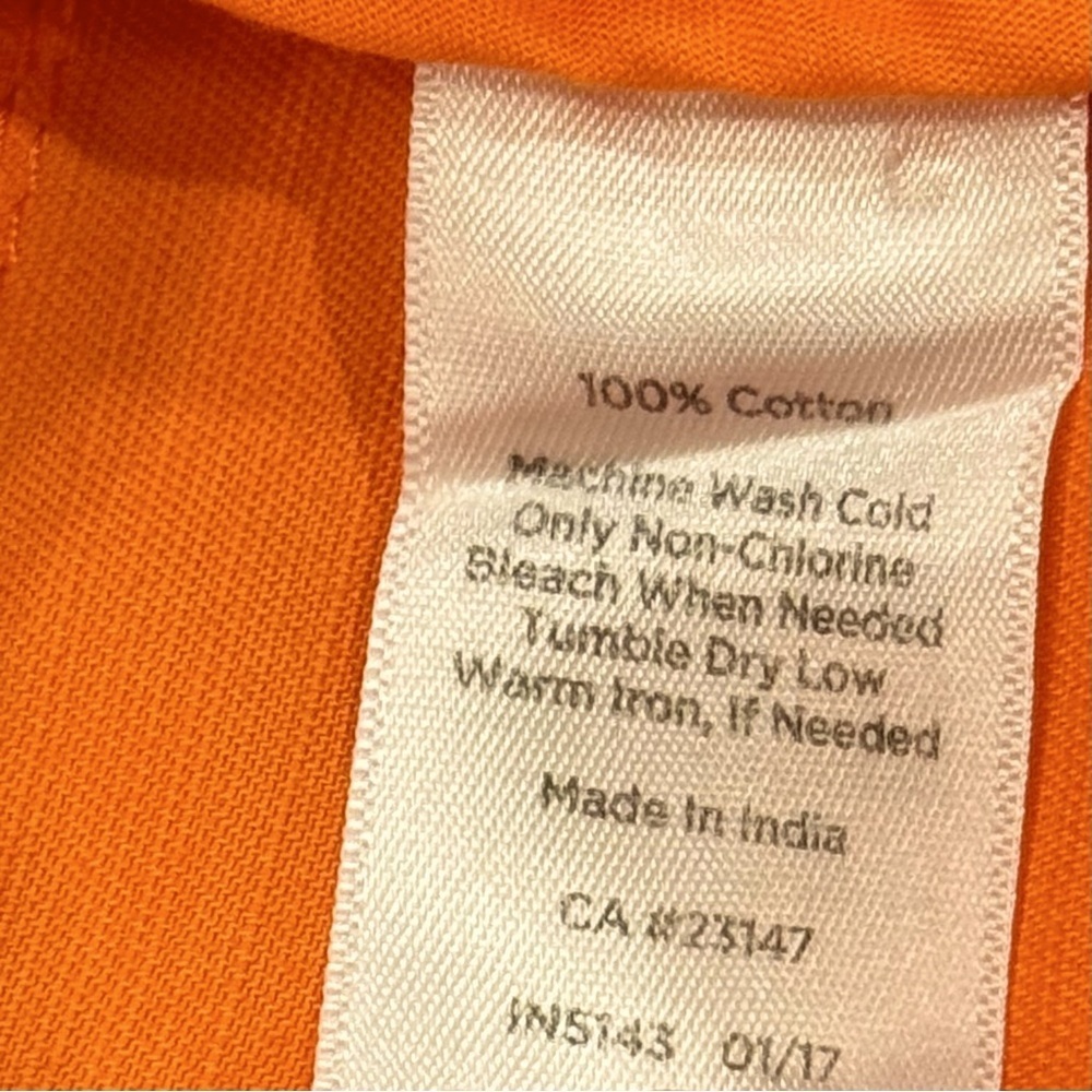 Talbots Petites Jacket Orange Button Up High Coll… - image 5